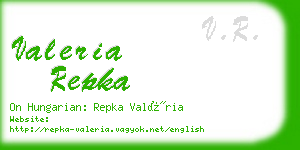 valeria repka business card